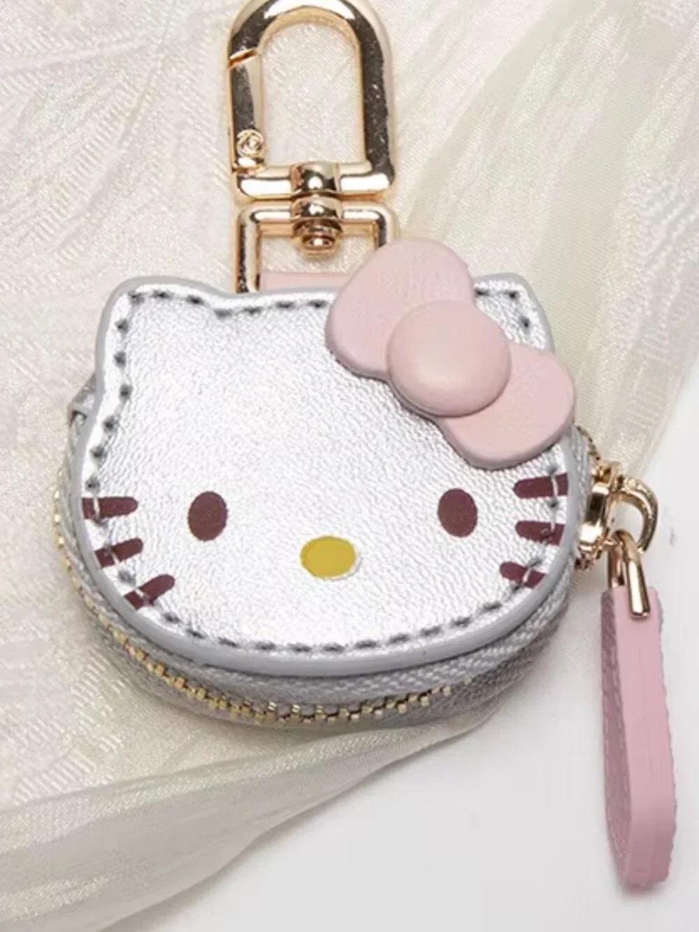 Sanrio Hello Kitty Key Chain Key Ring Bag / Backpack Pendant Leather Ltd. Ed.